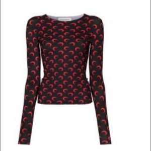 Marine Serre Moon Print Jersey Top